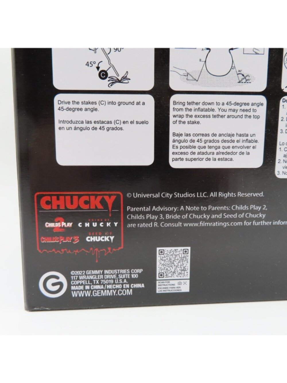 Gemmy Chucky Childs Play 3.5 Feet Tall LED Lighted Inflatable Halloween 2022 NEW - Picture 7 of 12